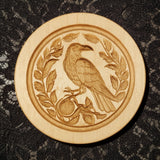Nevermore Raven springerle cookie mold press stamp
