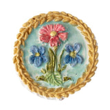 pansies pinks cornflower violet springerle cookie mold