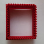 springerle cookie rectangle cutter fluted plain edges