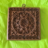 house on the hill renaissance rosette square flower cookie mold