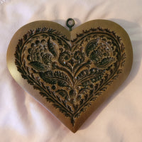 sentimental heart springerle cookie mold