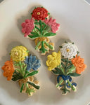 Three Blooms Bouquet Springerle Cookie Mold