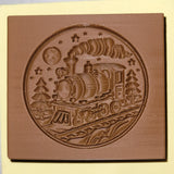 NEW 2026 RELEASE! Polar Express Antique Steam Train Springerle Cookie Mold PREORDER