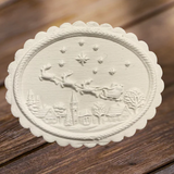 santa claus is coming to town springerle cookie mole