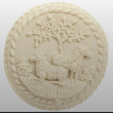 sheep tree field springerle cookie mold