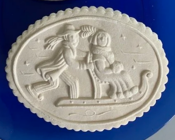 skating party springerle cookie mold