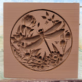 lily dragon fly springerle cookie mold