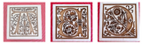 springerle cookie mold square wood letter monogram a b c