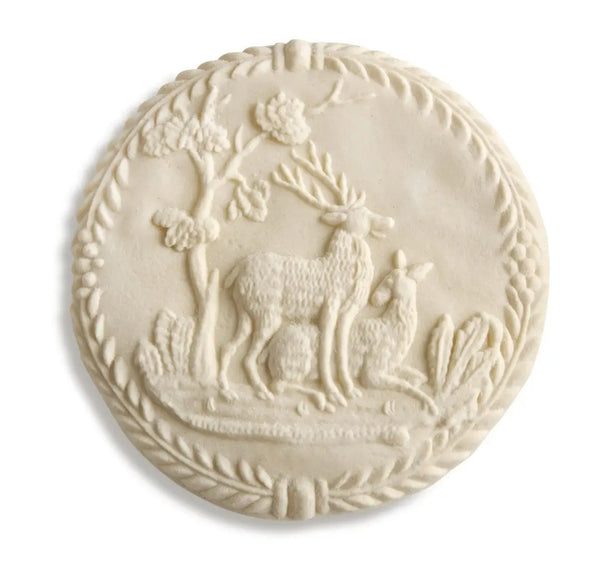 embossed cookie pair deer stag