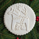 swedish dala horse springerle cookie