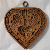 house on the hill heart amo te springerle cookie mold