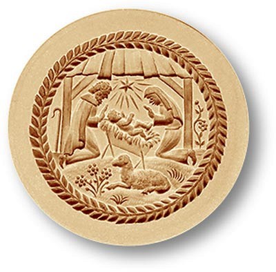 Christmas Crèche: Nativity Scene Springerle Cookie Mold