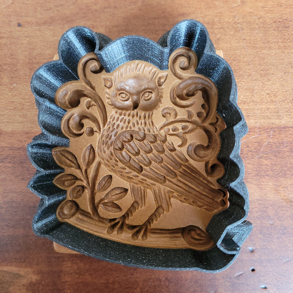 owl cookie mold cutter springerle