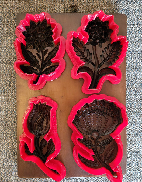 Cookie Cutter Set: House on the Hill M1579 Four Blooms