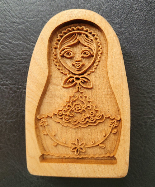 russian nesting doll springerle cookie mold