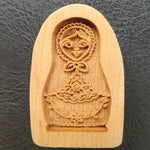 russian nesting doll springerle cookie mold