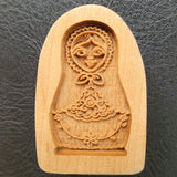 russian nesting doll springerle cookie mold