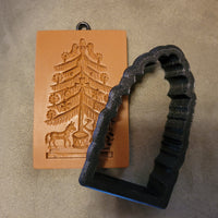 SET: Christmas Tree With Gifts Springerle Cookie Mold WITH Matching Cookie Cutter