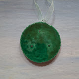 ceramic embossed ornament two sheep meadow springerle mold