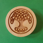 celtic tree of life springerle cookie mold wood