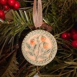 strawberries ceramic ornament hanging springerle cookie mold