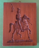 napoleon red lancer soldier on horse springerle cookie mold