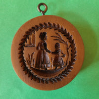 Mother and Daughter Holding Hands Springerle Cookie Mold