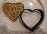 Lotus Springerle Emporium Heart Cookie cutter