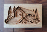 Covered Bridge 1881 Springerle Cookie Mold