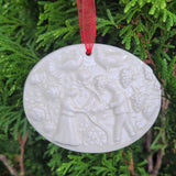 wedding garden springerle cookie mold ceramic ornament