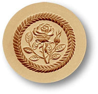 Small Rose in Round Springerle Emporium Cookie Mold by Anis-Paradies