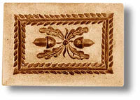 Acorns in Rectangle Springerle Cookie Mold