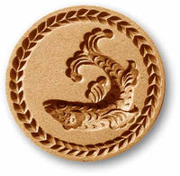 3205 fish with leaf border springerle emporium cookie mold anis paradies