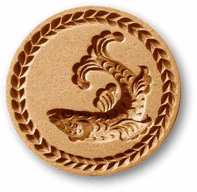 3205 fish with leaf border springerle emporium cookie mold anis paradies