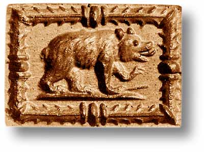 springerle emporium small bear cookie mold