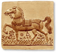 Large Prancing Horse with Royal Bridle and Saddle