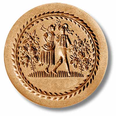 6908 Dancing Couple with Roses springerle emporium cookie mold anis paradies