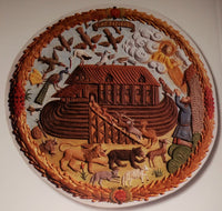 Painted Noah's Ark springerle cookie
