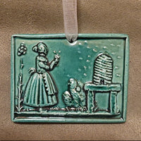 bee keeper woman bee skep honey springerle cookie mold