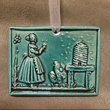 bee keeper woman bee skep honey springerle cookie mold
