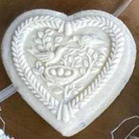 Heart with Bird Family and Nest Springerle Cookie Mold