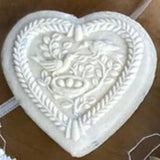 Heart with Bird Family and Nest Springerle Cookie Mold