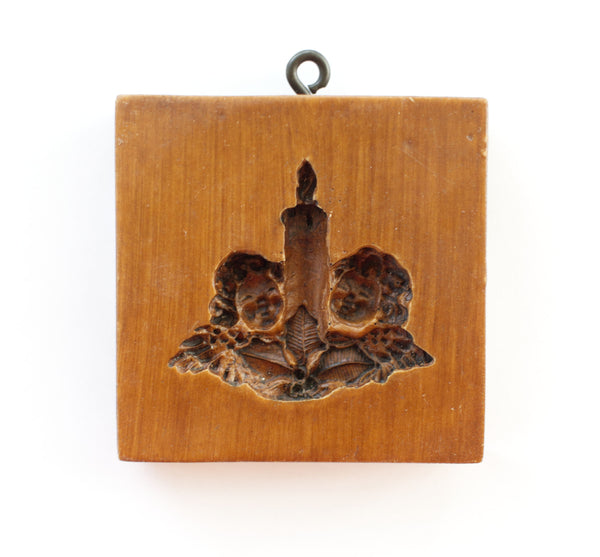 RETIRED: Pair of Cherubs with Christmas Candle – Springerle Emporium