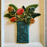 M1579 House on the Hill Four Blooms springerle cookie mold