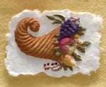 house on the hill cornucopia of fruit springerle cookie mold M6084