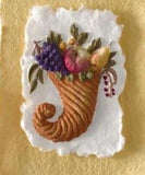 house on the hill cornucopia of fruit springerle cookie mold M6084