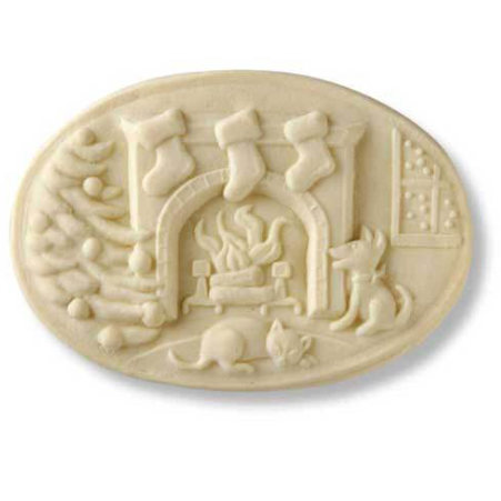 cozy hearth springerle cookie mold dog cat fire