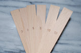 Springerle Wooden Dough Thickness Guides Set 3mm, 5mm, 10mm