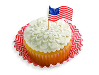 house on the hill fireworks fondant cupcake