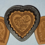 fluted edge heart cookie springerle cutter lily of the valley scalloped